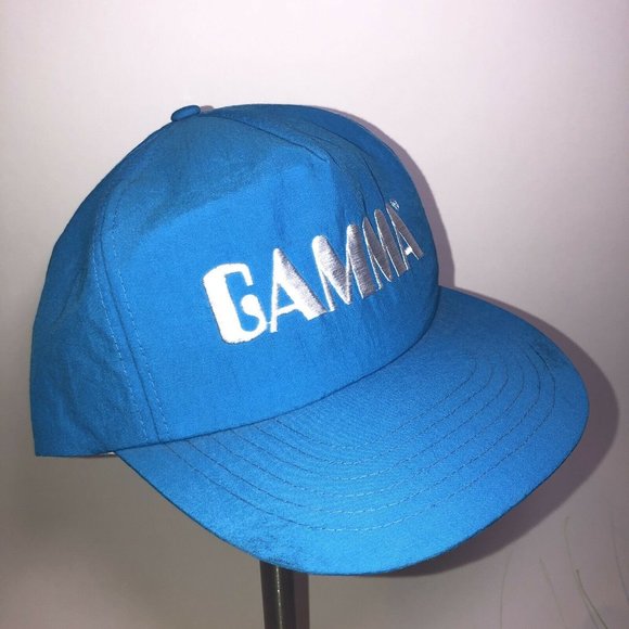 VTG 80s Gamma Trucker Hat Cap Nylon Racket Fraternity Sorority - Picture 6 of 8